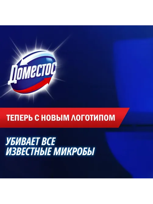 Блок для унитаза ДОМЕСТОС ПАУЕР 5 ДУО Ледяная магнолия 2х55гр на блистере