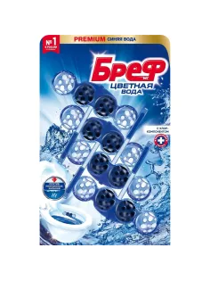 Блок для унитаза Бреф колор актив хлор-компонент, 4х50г