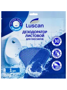 Дезодоратор листовой для писсуаров Luscan синий 1шт