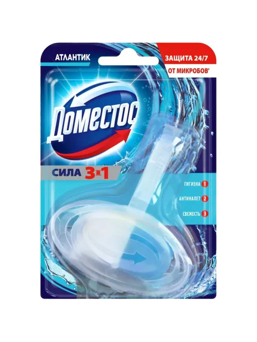 Блок для унитаза Domestos Атлантик твердый 40 г