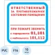 Знак безопасности F16 Отв противопож сост помещ 200x200 пласт2мм 10шт/уп