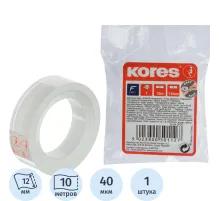 Клейкая лента канцелярская KORES 12ммx10м 50112