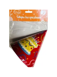 Колпачок Торт яркий 6шт/уп 6046323