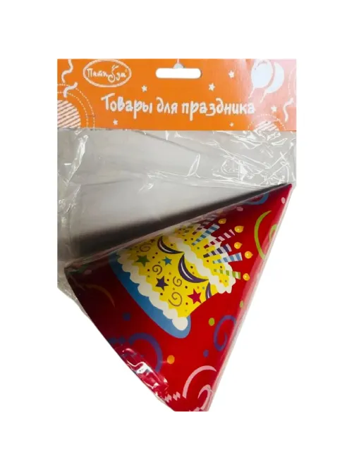 Колпачок Торт яркий 6шт/уп 6046323