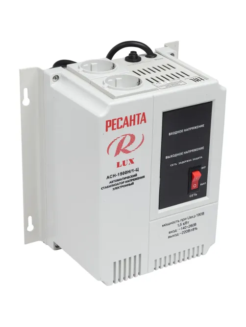 Стабилизатор РЕСАНТА настенный Lux АСН-1500Н/1-Ц (63/6/20)