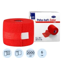 Бинт самофикс эласт 20м х 6см, красный, PEHA-HAFT