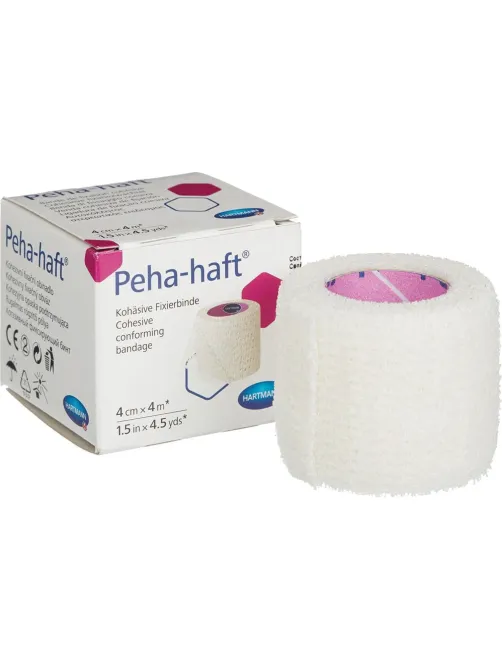 Бинт самофикс эласт 4м х 4см, белый, PEHA-HAFT