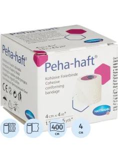 Бинт самофикс эласт 4м х 4см, белый, PEHA-HAFT