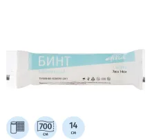 Бинт стер. 7мх14см, пл.30г из неткан. мат-ла, WS/DIVA, инд.уп ШК35505/37738