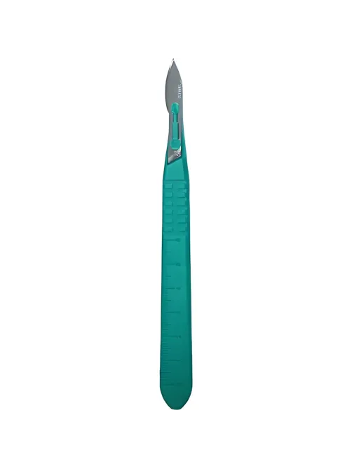Скальпель хирург, однор., лезвие из нерж.стали р-13, RIBBEL 10шт/уп