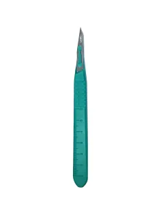 Скальпель хирург, однор., лезвие из нерж.стали р-11, RIBBEL 10шт/уп