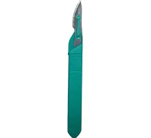 Скальпель хирург, однор., лезвие из нерж.стали р-23, RIBBEL 10шт/уп