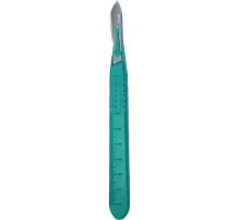 Скальпель хирург, однор., лезвие из нерж.стали р-10, RIBBEL 10шт/уп