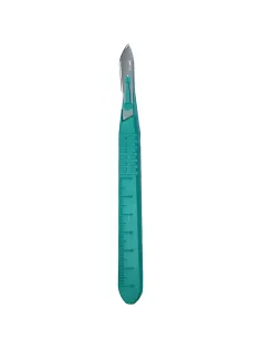 Скальпель хирург, однор., лезвие из нерж.стали р-10, RIBBEL 10шт/уп