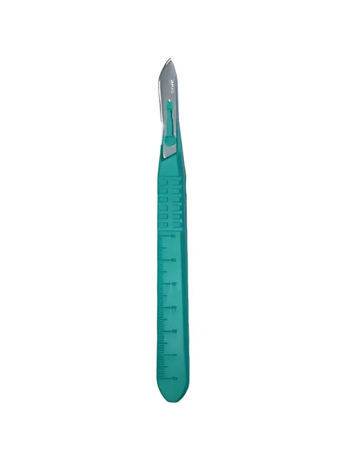 Скальпель хирург, однор., лезвие из нерж.стали р-10, RIBBEL 10шт/уп