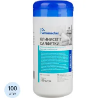 Салфетки дезинфицирующие Клинисепт 100шт/уп (размер 14х20 см)