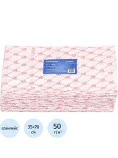 Салфетка спанлейс 35x70 см, розовый, пл.50, 50шт/уп, 10263(0100)