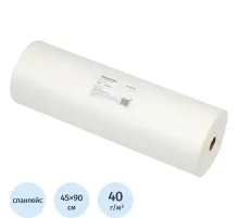 Салфетка спанлейс в рулоне 45х90, белый, пл.40, 100шт/рул, 10254(0513)