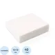 Салфетка спанлейс н/с 10х10см белая 40г/м2 100 шт. 00-143