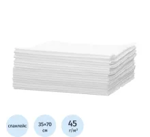 Салфетка Спанлейс/Cotto (Сетка) Комфорт Белый 35х70 см 50 шт/упк (штучно)