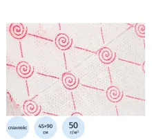 Салфетка спанлейс в рулоне 45х90, розовый, пл.50, 100шт/рул, 10269(0490)