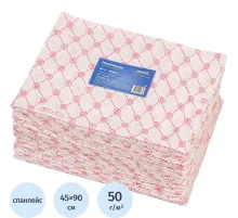 Салфетка спанлейс 45x90 см, розовый, пл.50, 50шт/уп, 10268(0384)