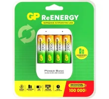 Зарядное устройство GP 270AAHC/CPB-2CR4, 4 слота + 4 акк. 2700 mAh