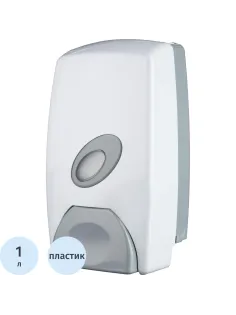 Дозатор для жидкого мыла 1000мл пластик белый M-6201