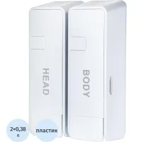 Дозатор для жидкого мыла 2x380мл пластик белый M-9029W-2
