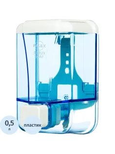 Дозатор (диспенсер) для жидкого мыла Palex 3420-1 пластик голубой 0.5 л