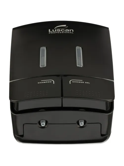 Дозатор для жидкого мыла Luscan Prof Etalon 2x550мл черный 151052