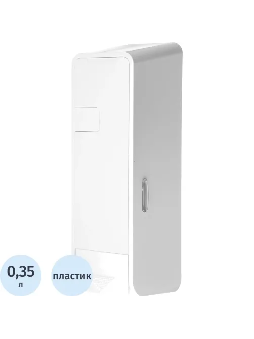 Дозатор для жидкого мыла 350мл пластик белый M-9029W
