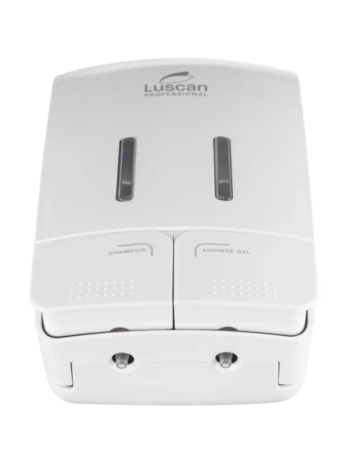 Дозатор для жидкого мыла Luscan Professional Etalon 2x550мл белый