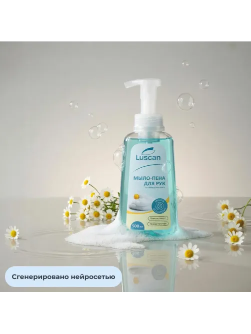 Мыло-пена жидкое Luscan антибактериальное 500мл с дозатором