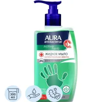 Мыло жидкое AURA  антибакт. Алоэ Вера,300мл с дозатором