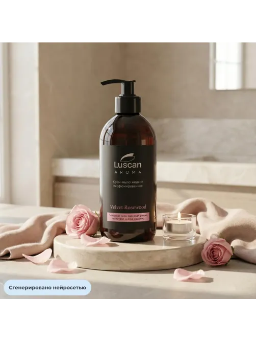 Крем-мыло жидкое парфюмированное Luscan Velvet Rosewood 450 мл c дозатором