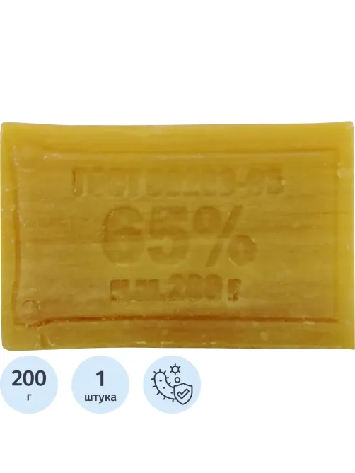Мыло хозяйственное 200 г 65% Меридиан ГОСТ б/об