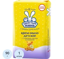 Мыло туалетное крем Ушастый нянь с ромашкой 90г