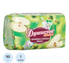 Мыло туалетное Душистое облако с ароматом зеленого яблока 90г