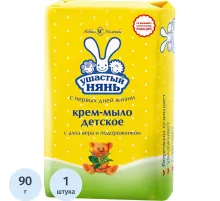 Мыло туалетное крем Ушастый нянь с алоэ 90г