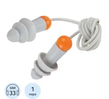 Беруши многоразовые силикон JetaSafety Sonido Max 33дБ без бокса(JEM31-b)