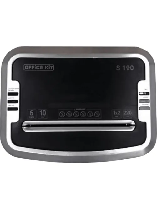 Шредер (уничтожитель) Office Kit S190 1x2, P-7ур.секр., 5лист, 20л