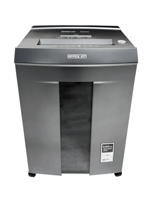 Шредер (уничтожитель) Office Kit S300 0,8x5 P-7ур.секр, 8лист,33л