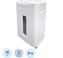 Шредер (уничтожитель) Office Kit S215N 3,9x38, ур.секр.P-4, 22лист, 35л