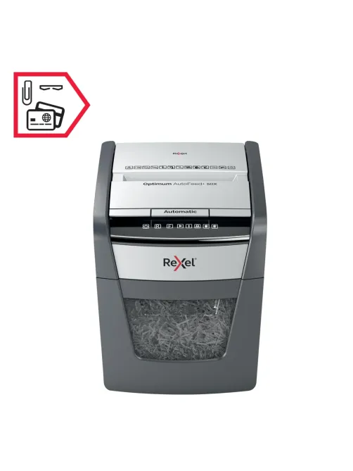 Шредер (уничтожитель) Rexel Optimum AutoFeed+ 50X 4ур.секр.,6лист,20л