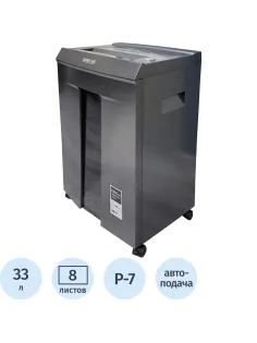 Шредер (уничтожитель) Office Kit S300 0,8x5 P-7ур.секр, 8лист,33л