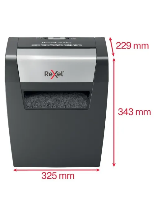 Шредер (уничтожитель) Rexel Momentum X406 4ур.секр, 6 лист, 15л
