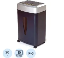 Шредер (уничтожитель) Office Kit S145 2x15,P-5 ур.секр., 10лист, 20л