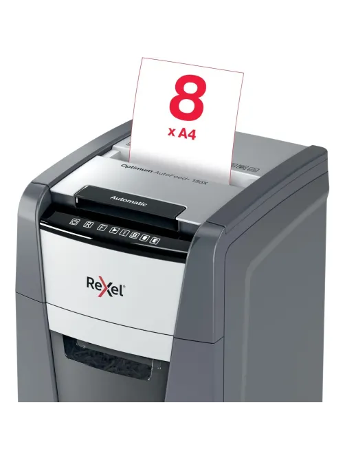 Шредер (уничтожитель) Rexel Optimum AutoFeed+ 150X, 4 ур.секр.,150л,44л