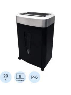 Шредер (уничтожитель) Office Kit S190 2x2, P-6ур.секр., 6лист, 20л